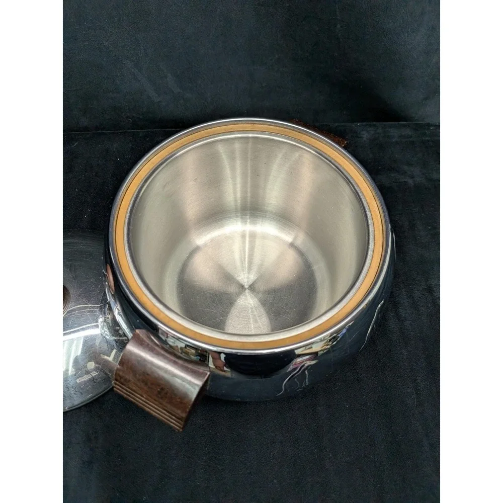 Vintage West Bend Penguin Hot & Cold Server Ice Bucket w/ Bakelite Handles MCM